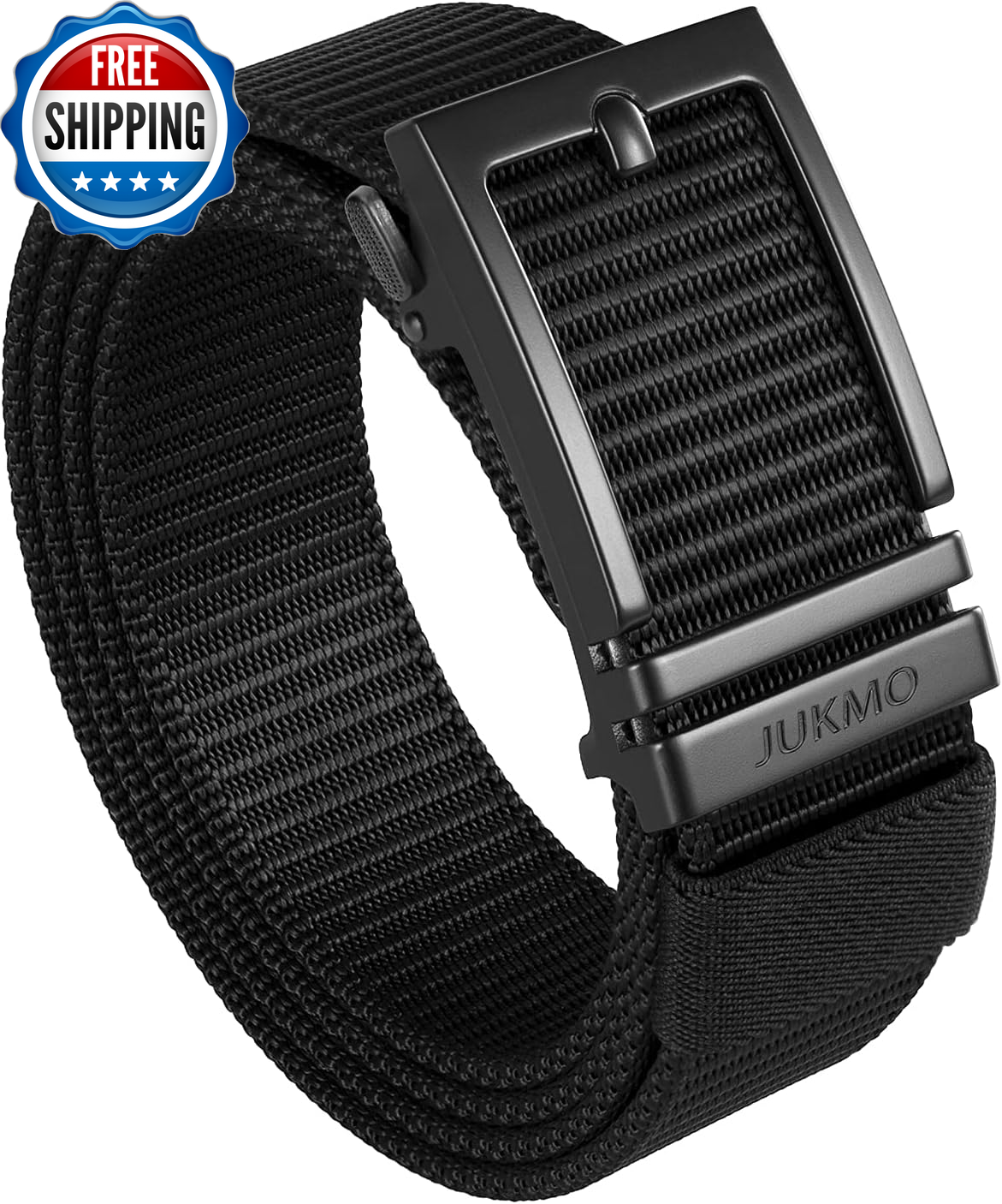 Ratchet Golf Belt for Men, Nylon Web Tactical Belt with Automatic Slide Buckle