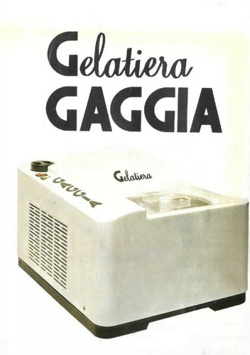 PDF Recipes of ICE CREAM MAKER GAGGIA Ice Cream Machine ICE CREAM MAKER Recipe Only - Picture 1 of 2