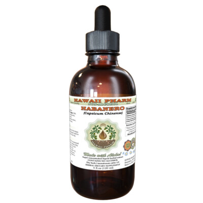 Habanero (Capsicum Chinense) Tincture. Alcohol-FREE. Hawaii Pharm.