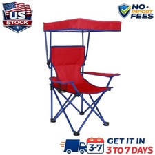 Portable Camping Chair w/Canopy Folding Chair...