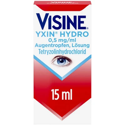 KENVUE GERMANY GMBH (CHC) VISINE Yxin Hydro 0,5 mg/ml Augentropfen 15 ml PZN 16942069