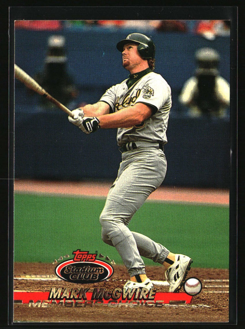 1993 Stadium Club #595 Mark McGwire Members Only