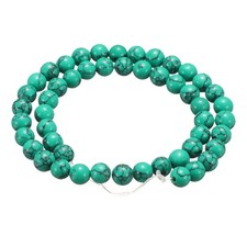 50pcs Turquoise Natural Stone Beads 6mm Round Loose Bead
