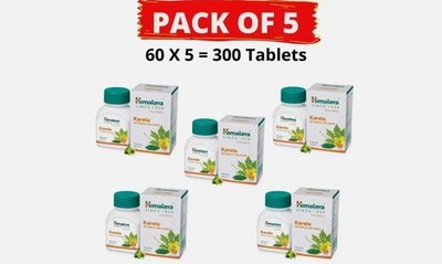 Himalaya Karela - 60 Tabs x 5 Pack | Natural Support for Healthy 02-2027
