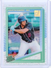 2025 Panini Donruss AGUSTIN RAMIREZ Rated Rookie RC Clearly Gold Glitter 1/10