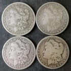 1881, 1884, 1887 O, and 1889 O $1 Morgan Silver Dollars