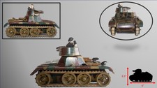 1930's German GAMA medium Panzer I Sparkling Tank w/ Tank Commander
