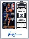 Kennedy Chandler 2022 Panini Contenders #127 Rookie Ticket Auto