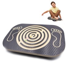 Wooden Balance Board Maze Wobble for Kids and Adults, Core Strength Training