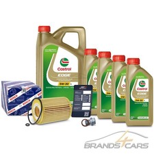BOSCH ÖLFILTER+9L CASTROL EDGE 5W-30 LL FÜR MERCEDES GL-KLASSE X164 320 CDI