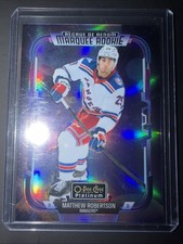 2025-26 OPC Platinum Matthew Robertson Marquee Rookie Cosmic /65