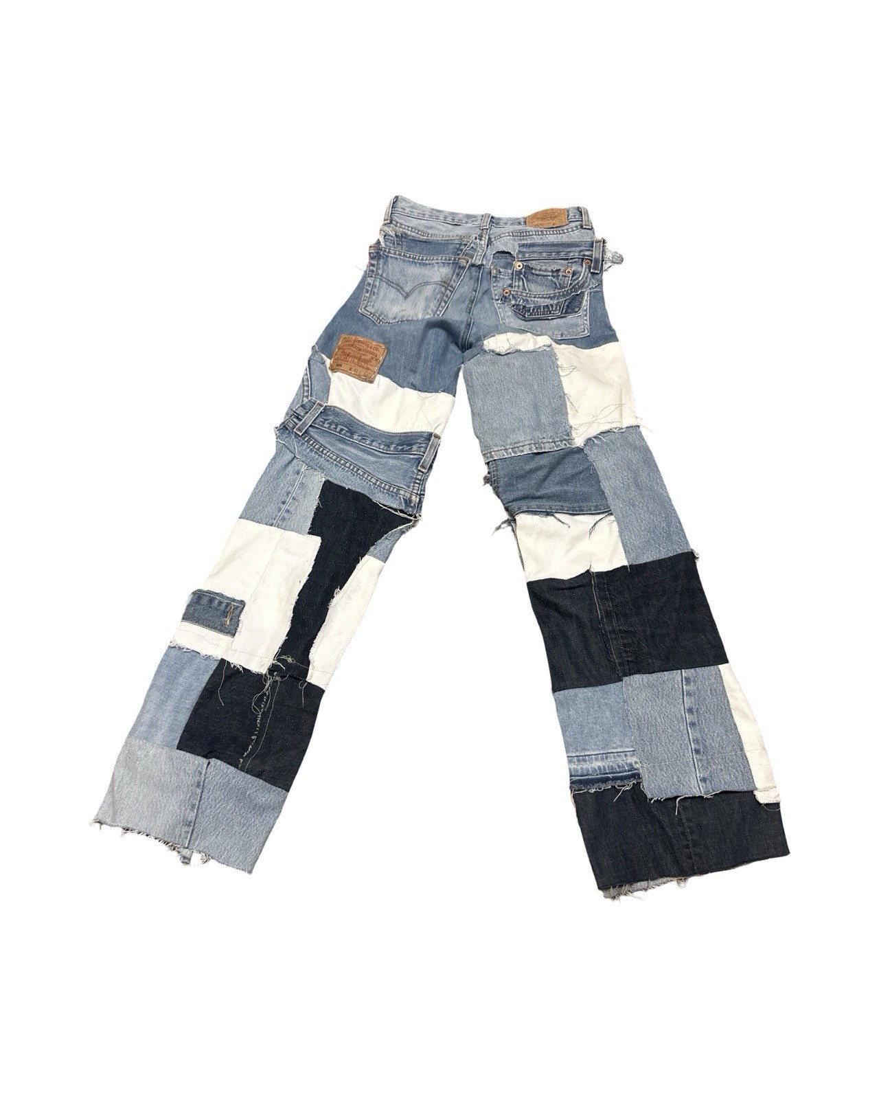 Vintage Levi’s 901 Button Fly Patch Work Jeans Si… - image 2