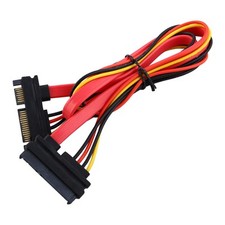 15 7 Pin Male to Female SATA Data Power Cable Cord Pitcx