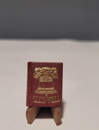 Vintage Miniature Book "All's Well" By Joan Mcintyre