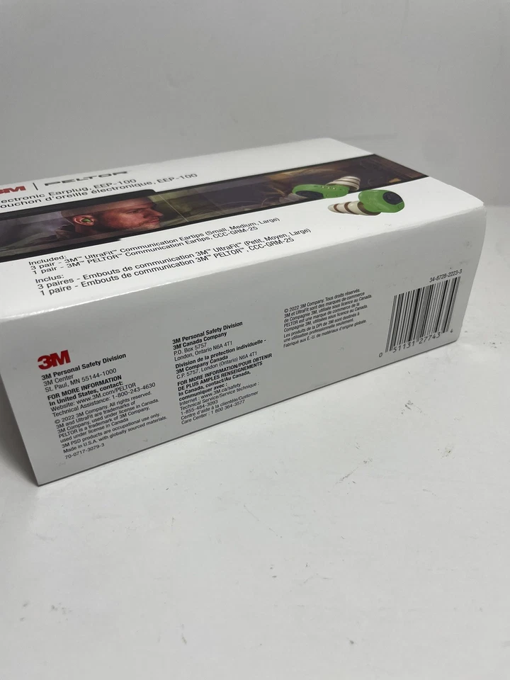 3M PELTOR EEP-100 Ear Plug Kit Earbuds & Charging Case Hunting, Shooting - Image 3 of 4