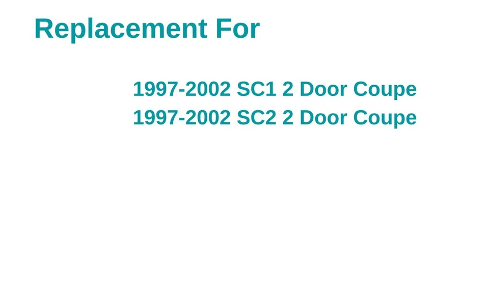 Vidrio de ventana de puerta derecha/pasajero para Saturn SC1 SC2 1997-2002 cupé de 2 puertas Foto 3 de 3