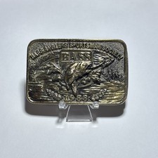 Bass Anglers Sportsman Society Belt Buckle 1988