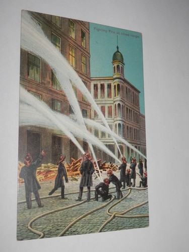 SEVEN POINTS PA - 1909 USED POSTCARD - FIREFIGHTING FISHERS FERRY NORTHUMBERLAND
