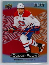 2024-25 Upper Deck Allure #CFL-40 Nick Suzuki Color Flow Red-Orange