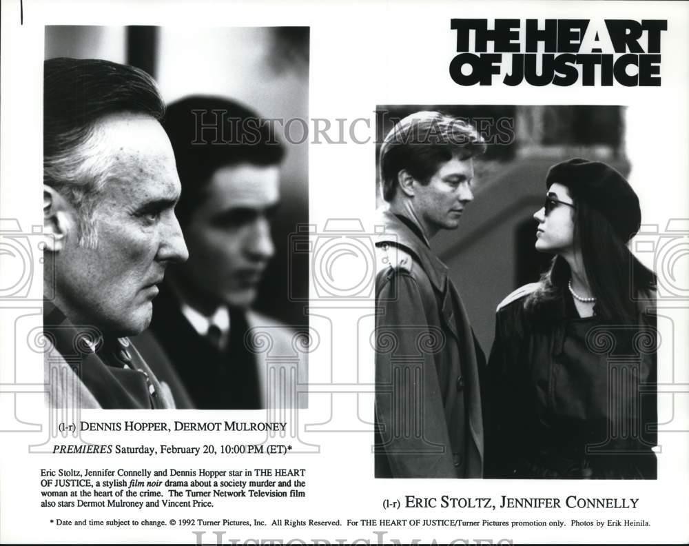 1992 Press Photo Dennis Hopper and co stars in 