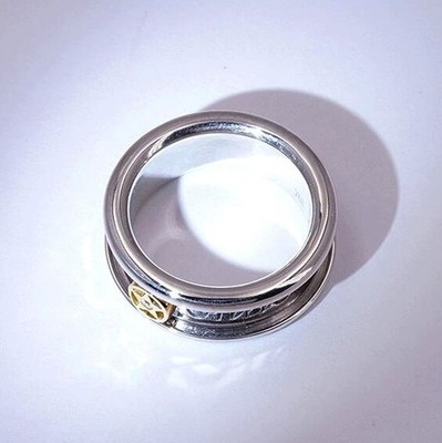Dior Star Swing Diamond 18k White and Yellow Gold 2 Color Ring 268
