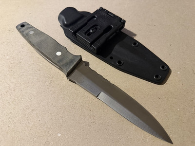 Camillus Knife CQB1 Fixed Blade with Sheath Robert Terzuola 154CM USA