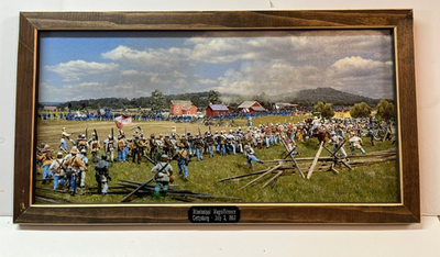 #ad #ad Gettysburg 11quot;x22quot; Print Frame 18th Mississippi Barksdale Peach Orchard $60.00