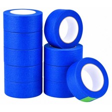 24 Rolls Blue Painter  s Tape 2 Inch x 54 Yards Masking Tape Clean Removal