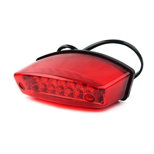 12V LED Motor Tail Brake Light License Plate Lamp fit Harley Honda Universal - Picture 3 of 11