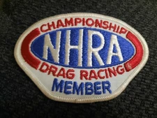 National Hot Rod Association Member Championship Drag Racing Patch