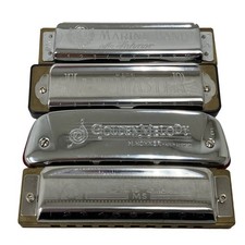 SUZUKI HOHNETR Harmonica 4 piece set Music Instrument Used M11532481