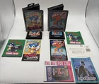 Sonic The Hedgehog 1 & 2 Sega Genesis Complete W/ Manuals & Inserts Tested CLEAN