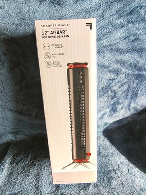 Sharper Image AXIS 12 Desktop Airbar Tower Fan (USB or AC Adapter) by Vornado