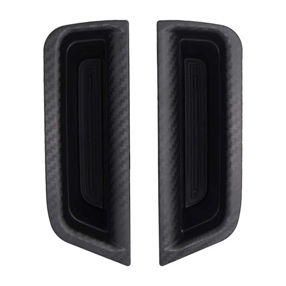 Door Handle Storage Box for Ford For Mustang 2015 2025 ABS Black Vehicle Use - Image 4 of 4