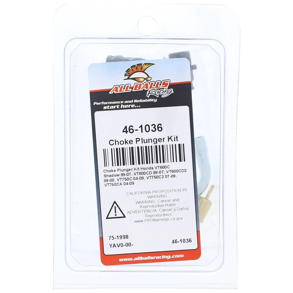 All Balls Choke Plunger Kit (46-1036) For Honda VT600C Shadow 99-07 Foto 4 de 4