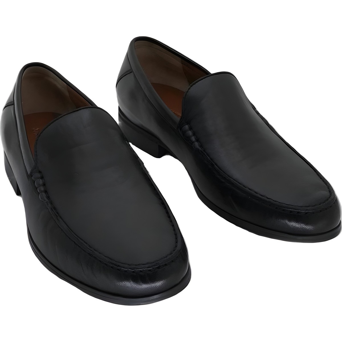 Johnston & Murphy Men\'s Cresswell Venetian sheepskin black leather 9M loafers. Johnston & Murphy Cresswellven Venetian Loafer Black Sheep  main image 3