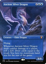 Ancient Silver Dragon Boderless Regular CLB Commander Legends MTG Pack Fresh