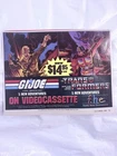 Vintage 1983 GI Joe FHE VHS Video Cassette Magazine Ad Print Poster Retro Promo