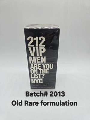 212 Vip Men by Carolina Herrera  New Sealed EDT 100ml Old Rare Batch  Year 2013