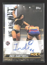 2021 Topps WWE NXT - We Are Nxt Auto Indi Hartwell #A-IH /250 Rc