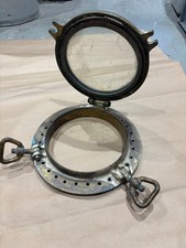 Bullauge, Messingfenster, Schiffsfenster, Bundesmarine, Rund, Größe 30cm, 1942