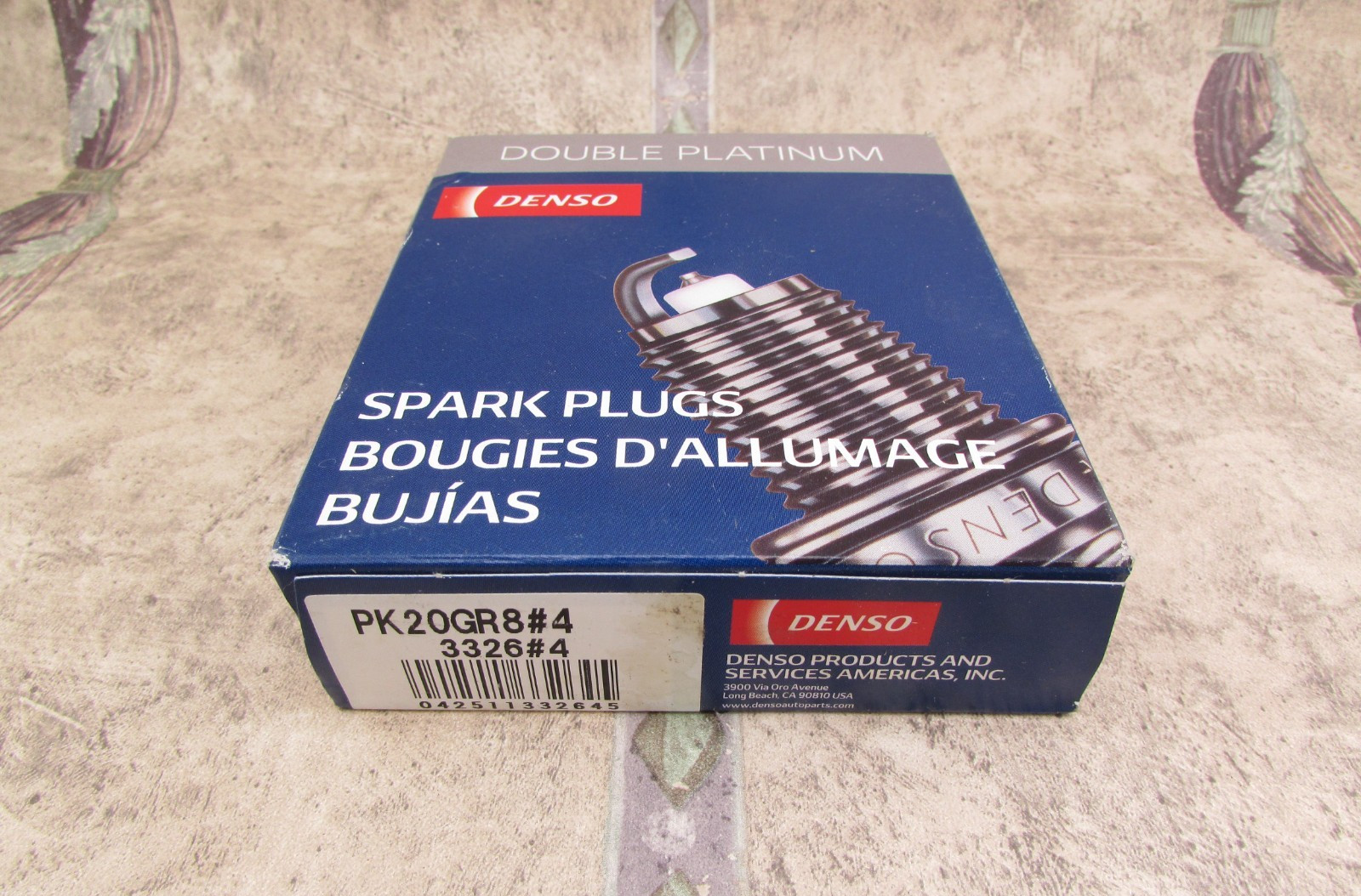 4 PACK DENSO Double Platinum 3326 PK20GR8 Spark Plugs, Made In Japan