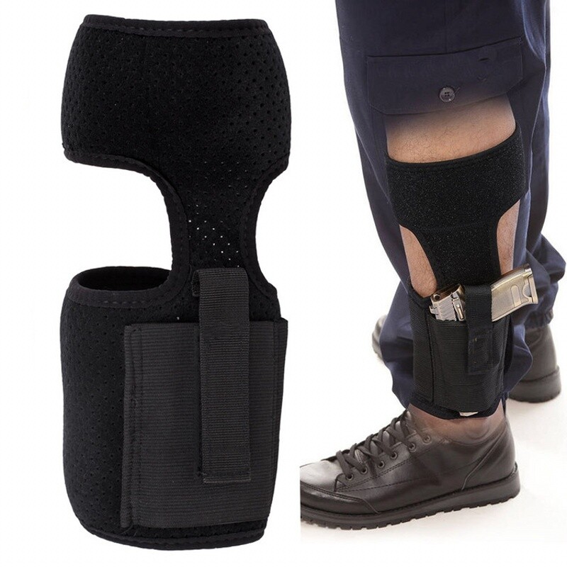 Tactical Concealed Carry Ankle Holster Pistol Leg Holster with Magazine Pocket