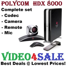 POLYCOM HDX 8000 HD | LATEST S/W V3.1.14 | COMPLETE SET TESTED | BEST VALUE