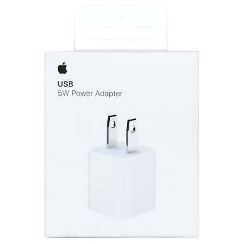 ORIGINAL Adaptador de Alimentación USB Apple MD810LL/A 5W (cargador de iPhone), Blanco - Imagen 1 de 1