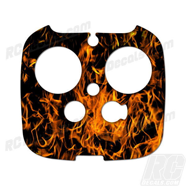 DJI Inspire Drone Custom Orange Flames Skin Wrap for RC Quadcopter and Controller  -image
