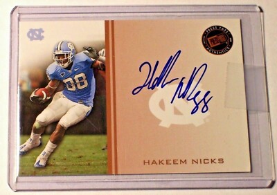 野村選手サイン入り、10\1hpiインプレッサボディー 2009 Press Pass Bronze Autograph Hakeem Nicks North Carolina