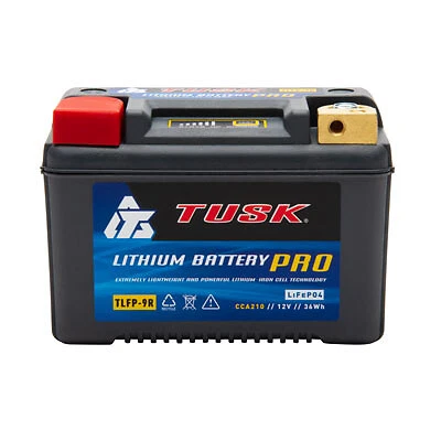 Tusk Lithium Pro Compact Battery TLFP-9R-fits: DRZ400S 2000-2025 - Image 1 of 4