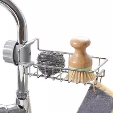Kitchen Sink Drain Rack – Faucet Storage Holder for Sponge, Soap & Dish Cloth