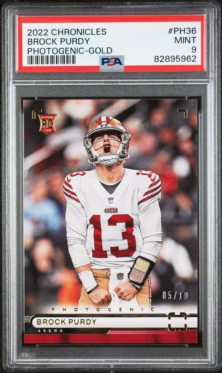 Brock Purdy Panini Chronicles Photogenic #PH36 Gold